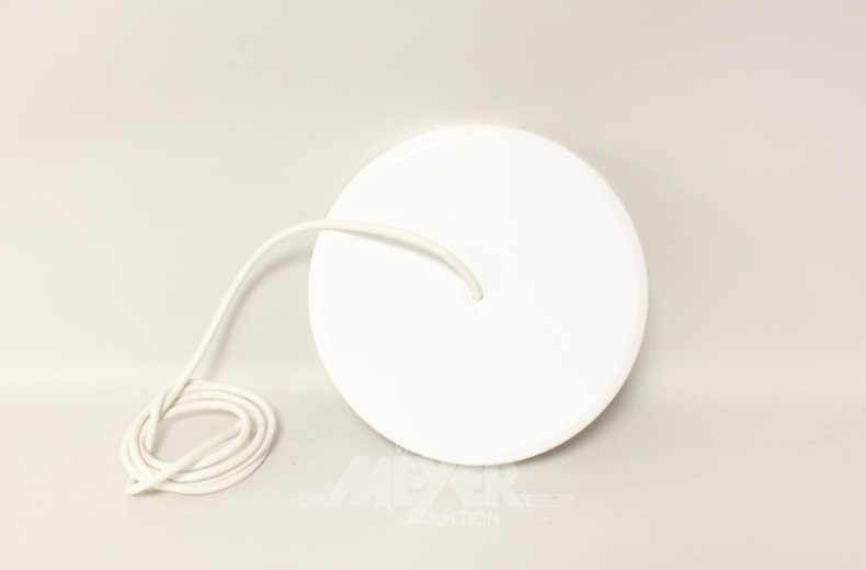 moderne LED Pendelleuchte, weiß, rund,