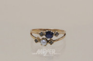 zarter Ring um 1900, 585er RG,