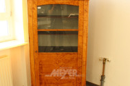 Vitrine, Weichholz mit Ahornfurnier,