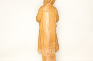 gr. Holzschnitzfigur ''Nonne'' sowie 1