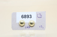 Paar Ohrstecker, 585er GG, ca. 3 g