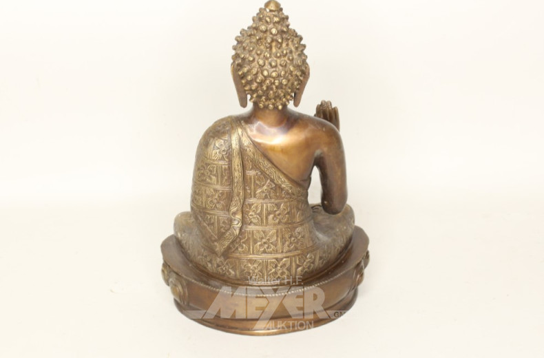 Bronzeskulptur ''Medizin-Buddha'',