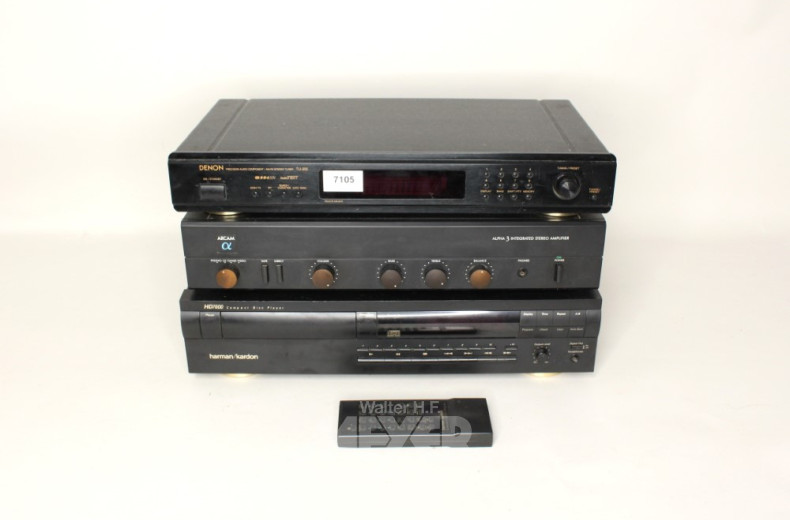 Musikanlage 3-tlg.: Radio DENON TU-255,