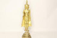 Metallskulptur, ''Stehender Buddha'',