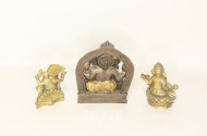 3 versch. tibetische Buddhafiguren mit