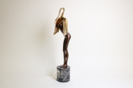 Skulptur, Bronze, ''Leda mit dem Schwan''