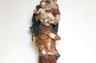 gr. Skulptur ''Madonna mit Kind'',