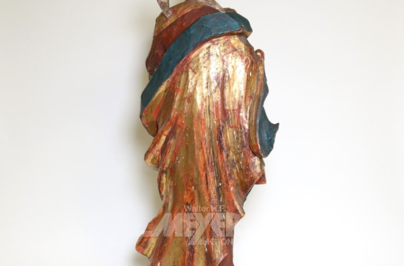 gr. Skulptur ''Madonna mit Kind'',