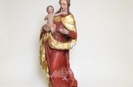 antike Wand-Skulptur ''Madonna mit Kind''