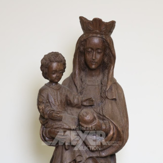 Skulptur, ''Madonna mit Kind''