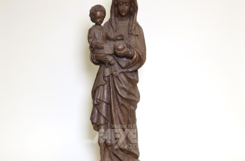 Skulptur, ''Madonna mit Kind''