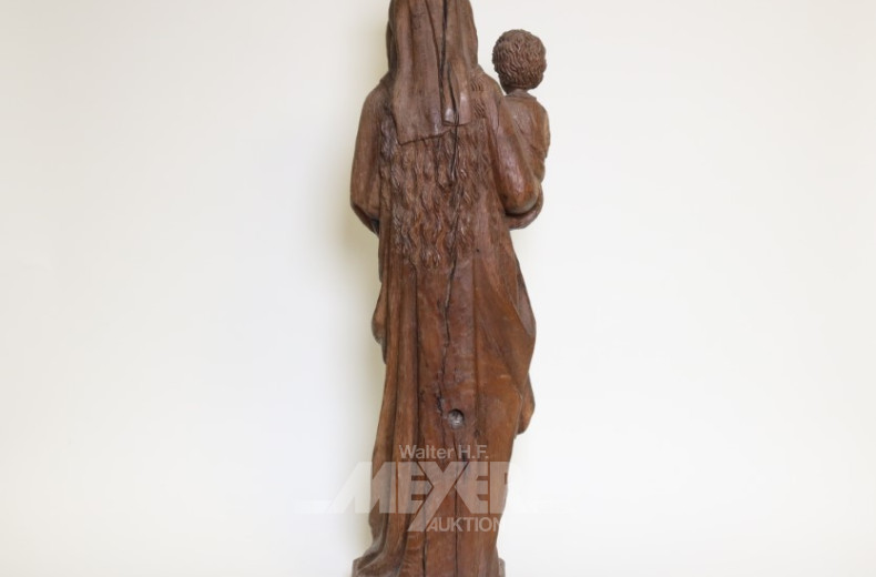 Skulptur, ''Madonna mit Kind''