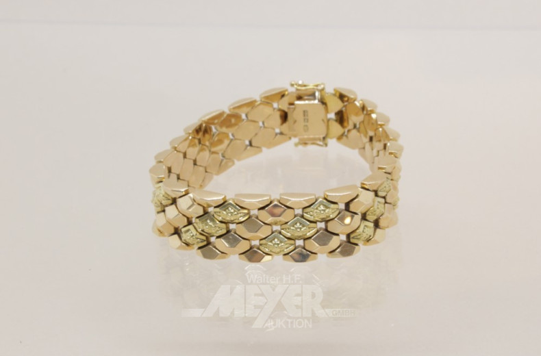 Armband, 750er GG, Länge: ca. 19,5 cm,