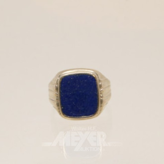 Ring, 333er GG, mit Lapislazuli,