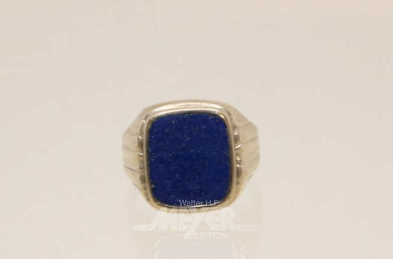 Ring, 333er GG, mit Lapislazuli,