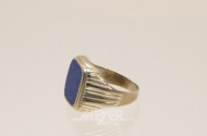 Ring, 333er GG, mit Lapislazuli,