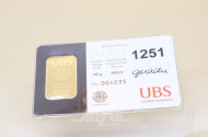 Goldbarren UBS 999er, 10 g