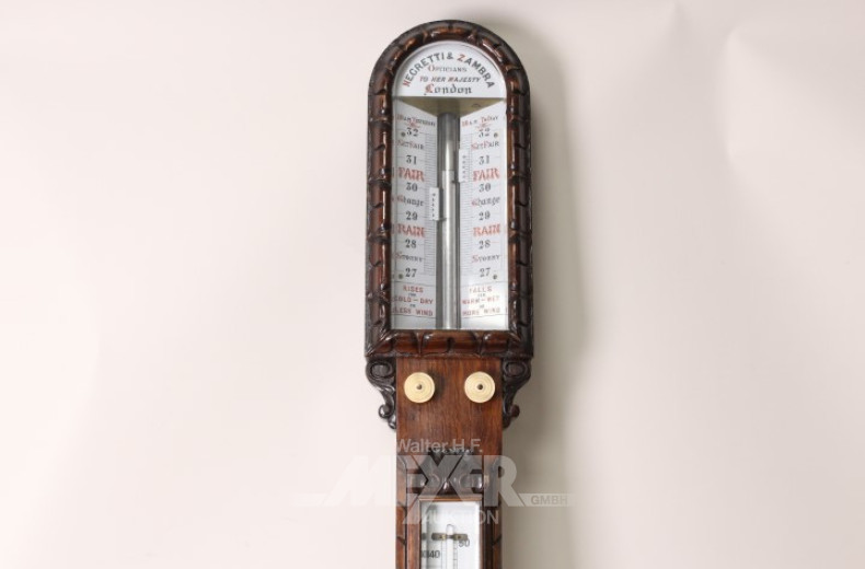 ungewöhnliches Barometer, verm. 19. Jh.