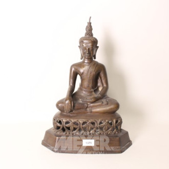 Bronzefigur ''sitzender Buddha''