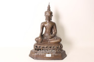 Bronzefigur ''sitzender Buddha''