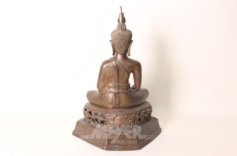 Bronzefigur ''sitzender Buddha''