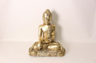 Holzskulptur ''sitzender Buddha''