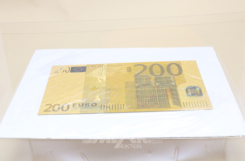 6 div. Goldbanknoten