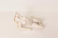 Figur ''Liegender weibl. Akt'', Alabaster,