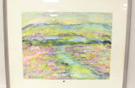 Aquarell ''Landschaft'',