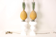 Paar Tischlampen ''Stilisierte Ananas'',