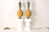 Paar Tischlampen ''Stilisierte Ananas'',