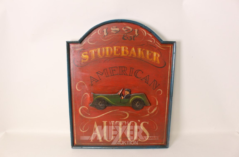 Wandbild ''Studebaker'', Holz