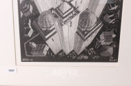 Lithographie ''Turmbau zu Babel'',