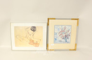 3 Drucke, nach RENOIR / SCHIELE / CHAGALL,