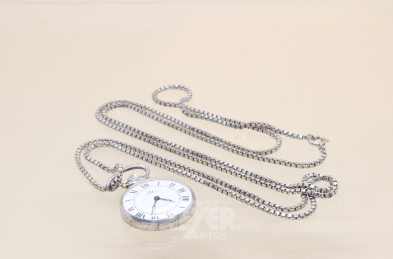 Anhängeruhr Silber mit langer