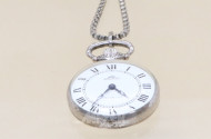 Anhängeruhr Silber mit langer