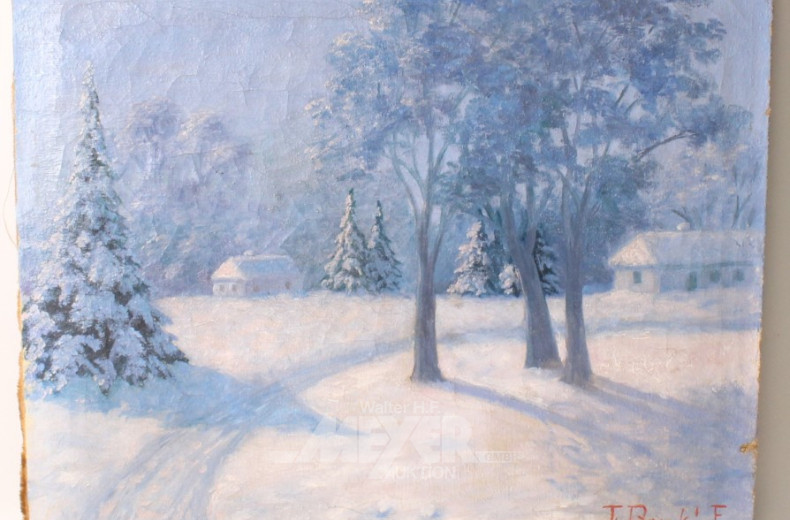 Gemälde, ''Winterlandschaft'',