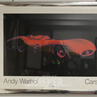 Druck nach Warhol ''Rennwagen''