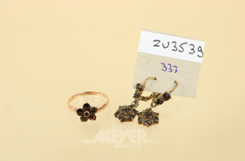 Schmuck-Set, 2-tlg., 333er Gold,