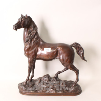 Metallfigur ''Pferd'', H: ca. 48 cm