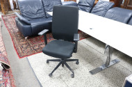 Armleh-Bürodrehstuhl, Stoff schwarz