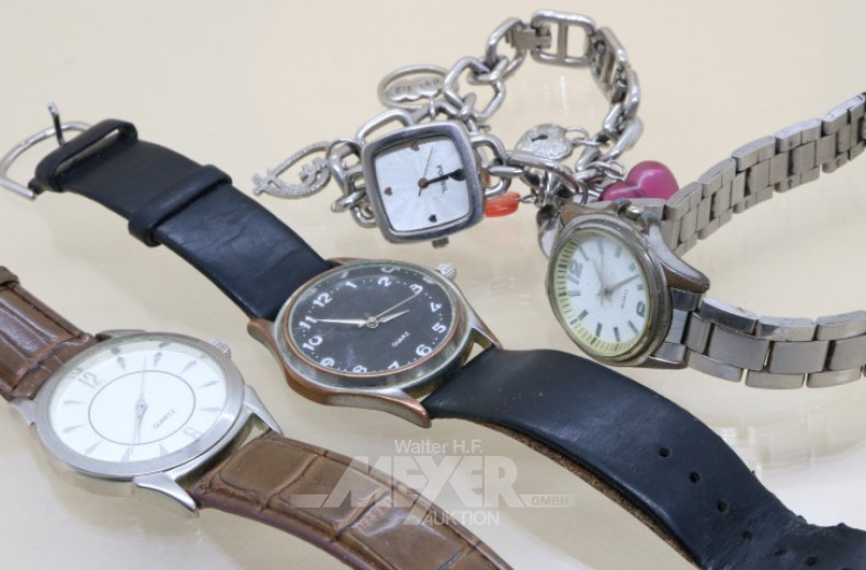 11 Damen- und Herrenarmbanduhren