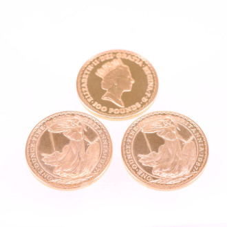 3 Goldmünzen, 100 Pfund,