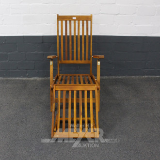 Liegestuhl, klappbar, Holz