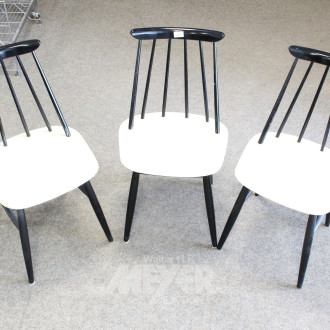 3 Vintage Fanett Stühle, 60er Jahre Stil,