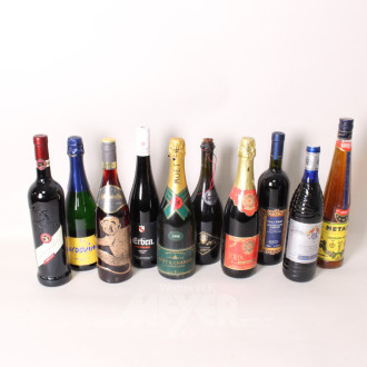 Posten Alkoholika: Rotwein, Champagner