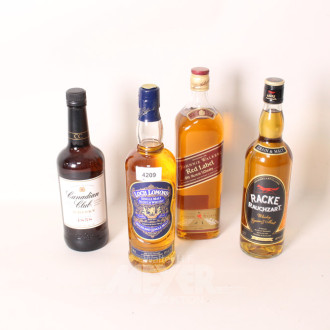 4 Flaschen Whisky: Loch Lomond, Canandian