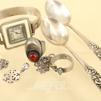 Konvolut Silber-Schmuck best. aus: