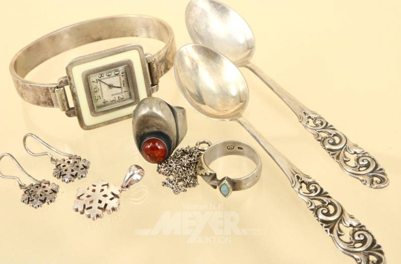 Konvolut Silber-Schmuck best. aus: