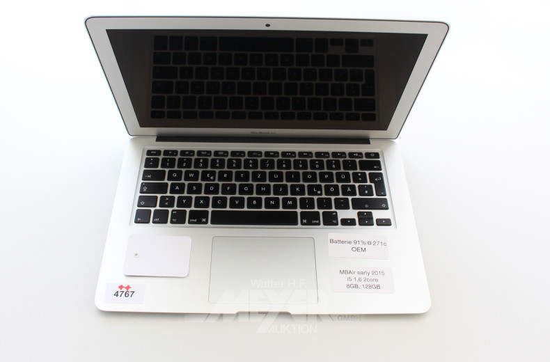 Laptop APPLE, Typ: Mac Book Air,